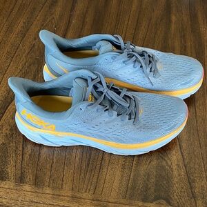 HOKA ONE ONE Clifton 8 Men’s Running Shoes Blue Green Size 14D